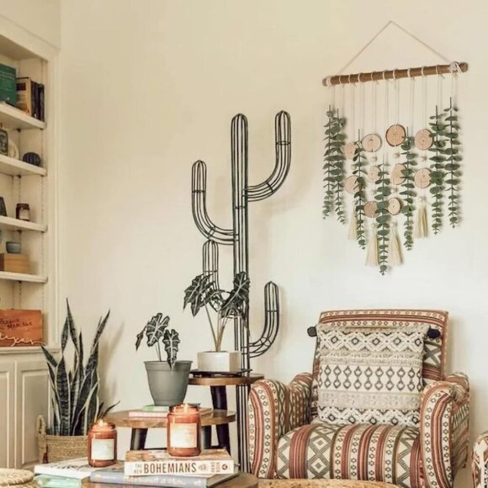 New Artificial Greenery Eucalyptus with Wooden Stick for Wall Decoration - Picture 7 of 11